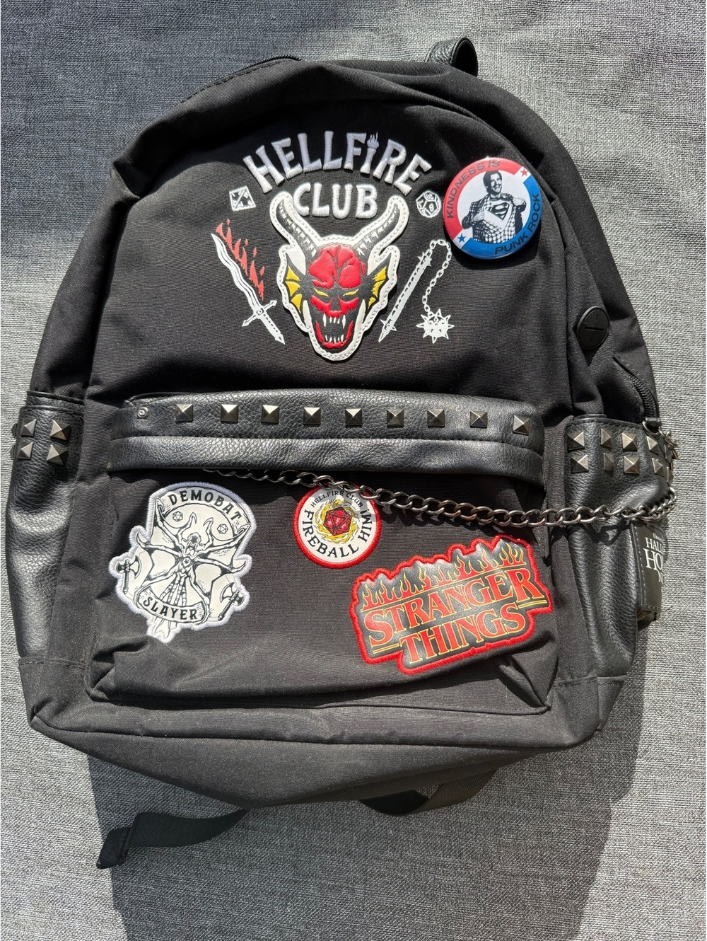 Universal Studios Horror Nights 2023 stranger things Hellfire Club Backpack